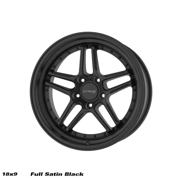 STROM DS-05 Full Satin Black (Black Rivets)