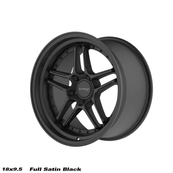 STROM DS-05 Full Satin Black (Black Rivets)