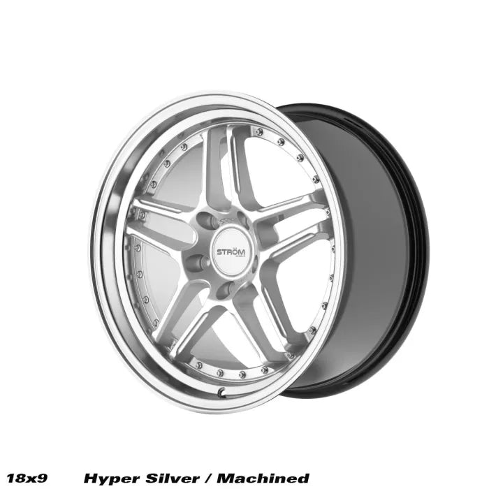 STROM DS-05 Hyper Silver / Machined Dish (Silver Rivets)