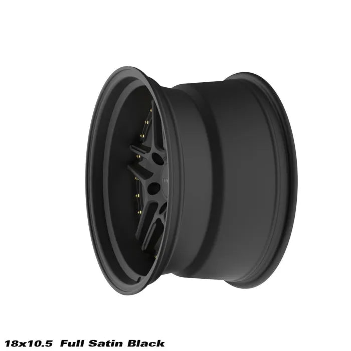 STROM DS-05 Full Satin Black (Gold Rivets)