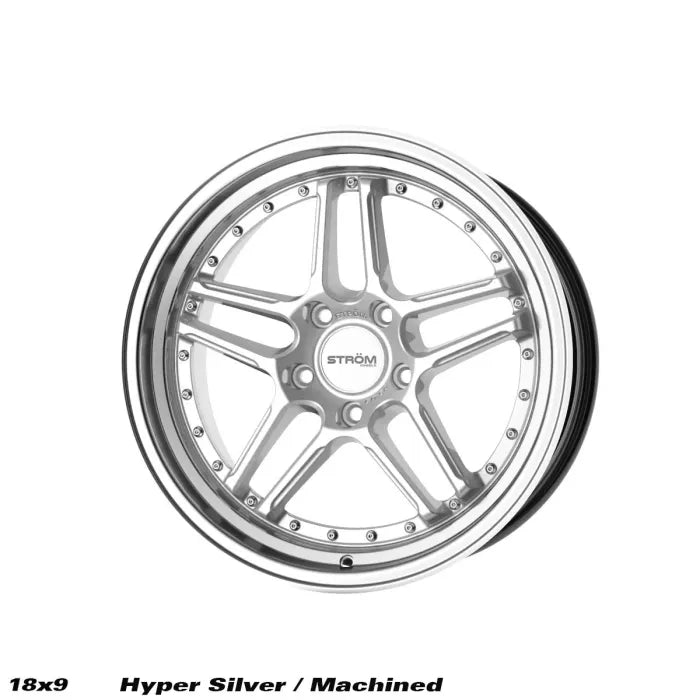 STROM DS-05 Hyper Silver / Machined Dish (Silver Rivets)