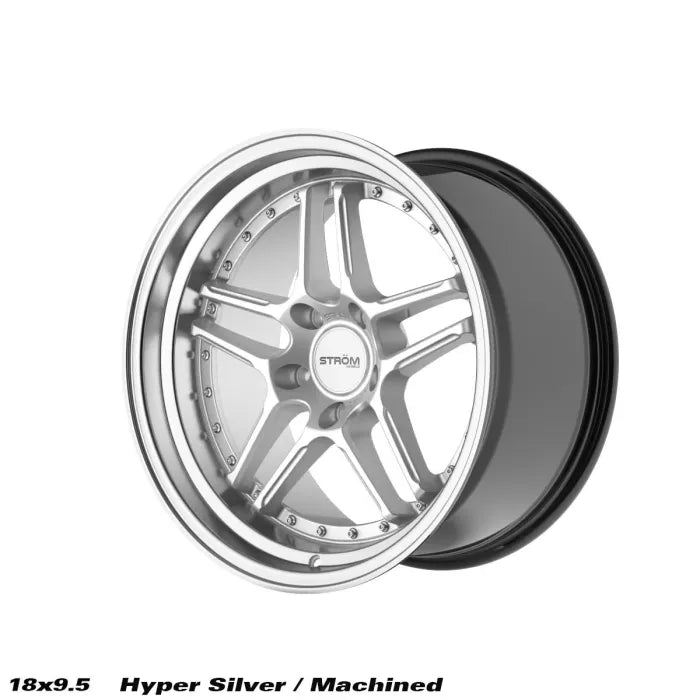 STROM DS-05 Hyper Silver / Machined Dish (Silver Rivets)