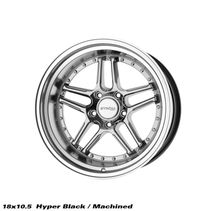 STROM DS-05 Hyper Black / Machined Dish (Silver Rivets)