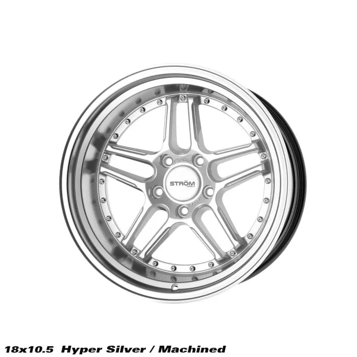 STROM DS-05 Hyper Silver / Machined Dish (Silver Rivets)