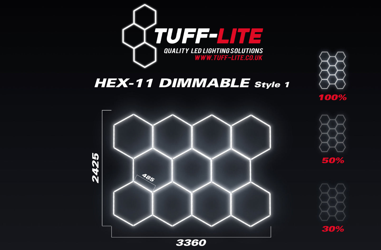 Tuff-Lite Tuff-Hex11 Dimmable