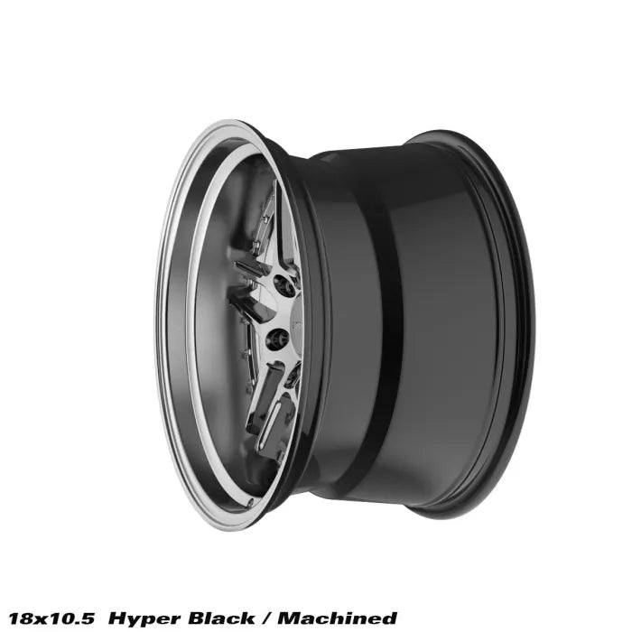 STROM DS-05 Hyper Black / Machined Dish (Silver Rivets)