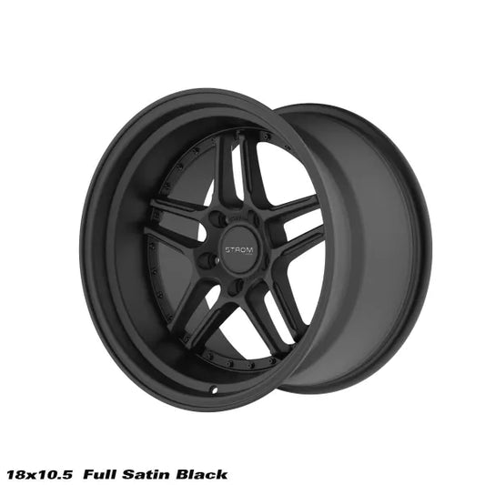 STROM DS-05 Full Satin Black (Black Rivets)