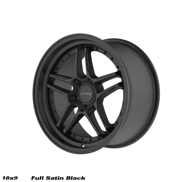 STROM DS-05 Full Satin Black (Black Rivets)