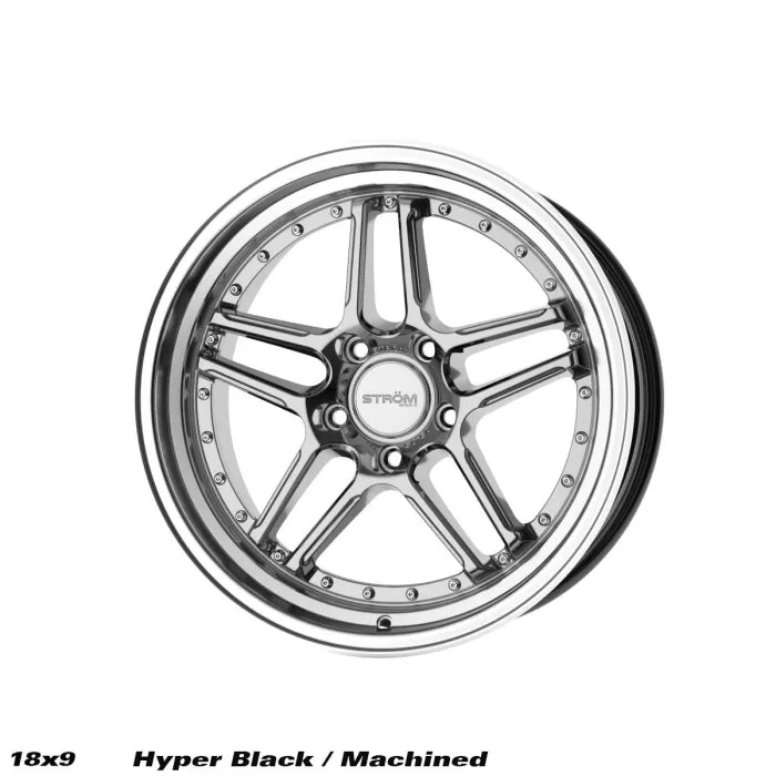 STROM DS-05 Hyper Black / Machined Dish (Silver Rivets)