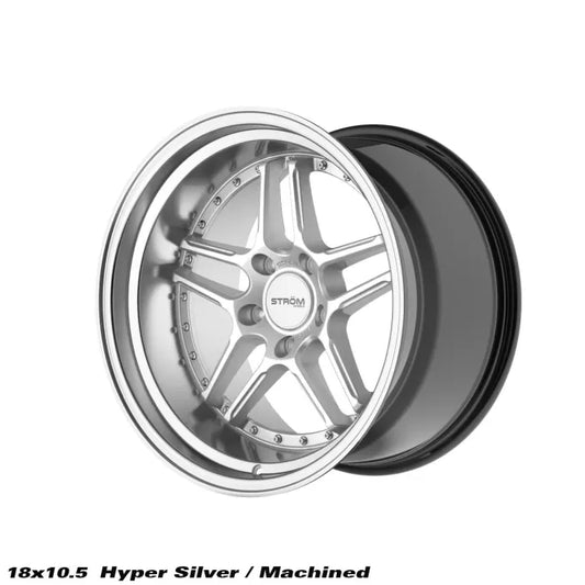 STROM DS-05 Hyper Silver / Machined Dish (Silver Rivets)