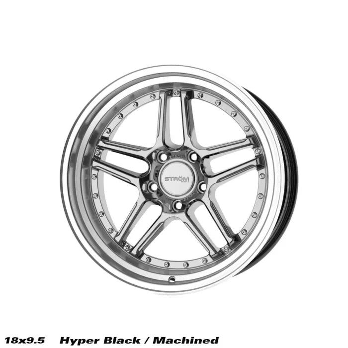 STROM DS-05 Hyper Black / Machined Dish (Silver Rivets)