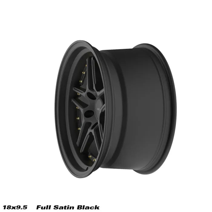 STROM DS-05 Full Satin Black (Gold Rivets)