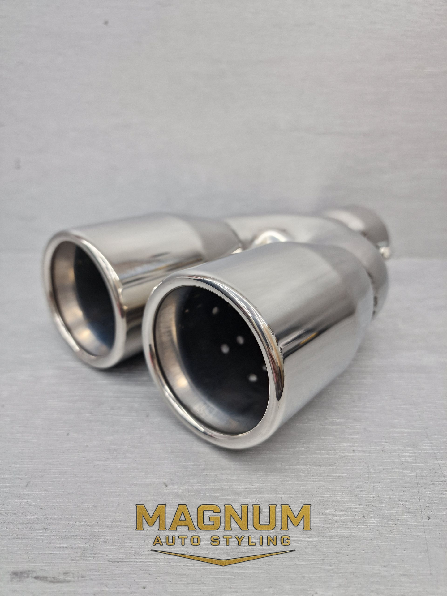 3" Twin Round Universal Exhaust Tip