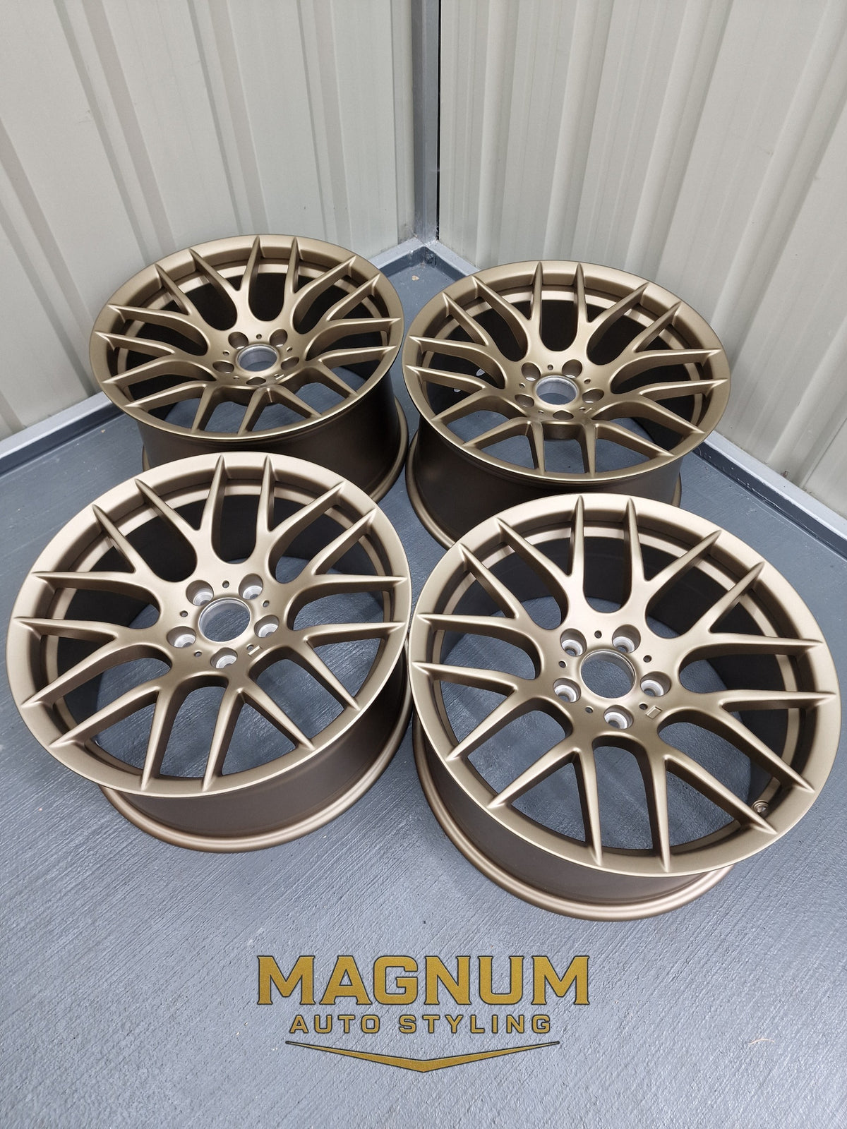 19" Staggered Deep Concave M359 Style - Satin Bronze