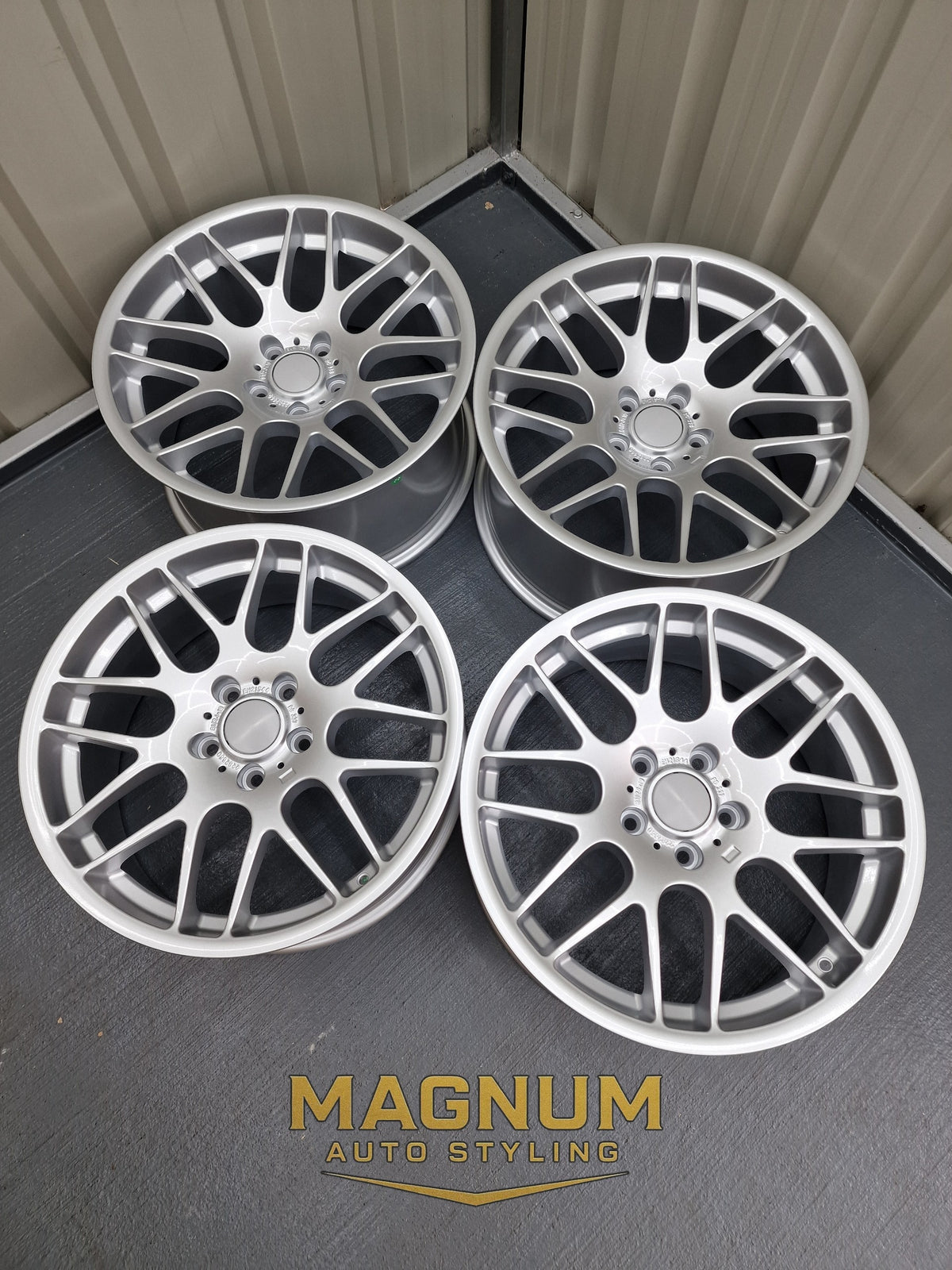 19" Staggered Deep Concave CSL Style - Bright Silver