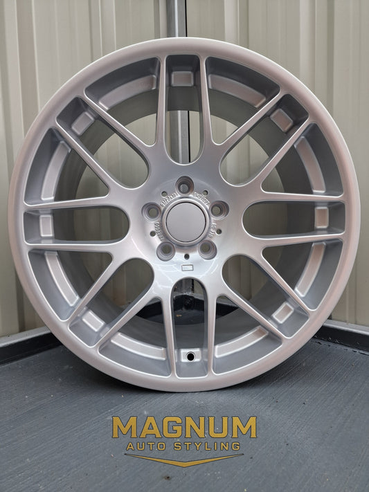 19" Staggered Deep Concave CSL Style - Bright Silver