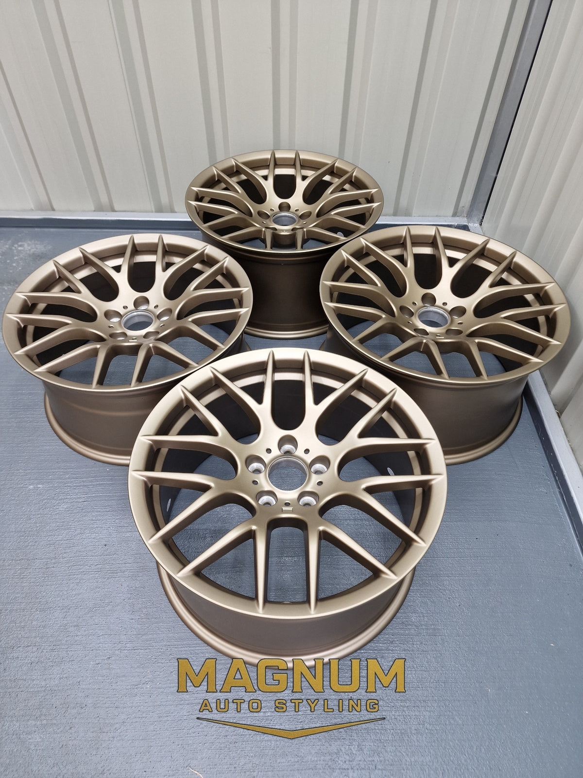 19" Staggered Deep Concave M359 Style - Satin Bronze
