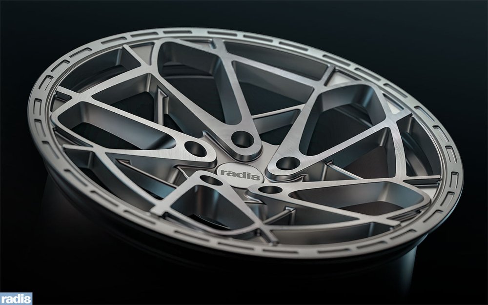 Radi8 - R8HS9 - Silver Machined