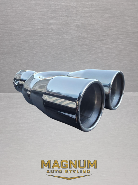 3" Twin Round Universal Exhaust Tip