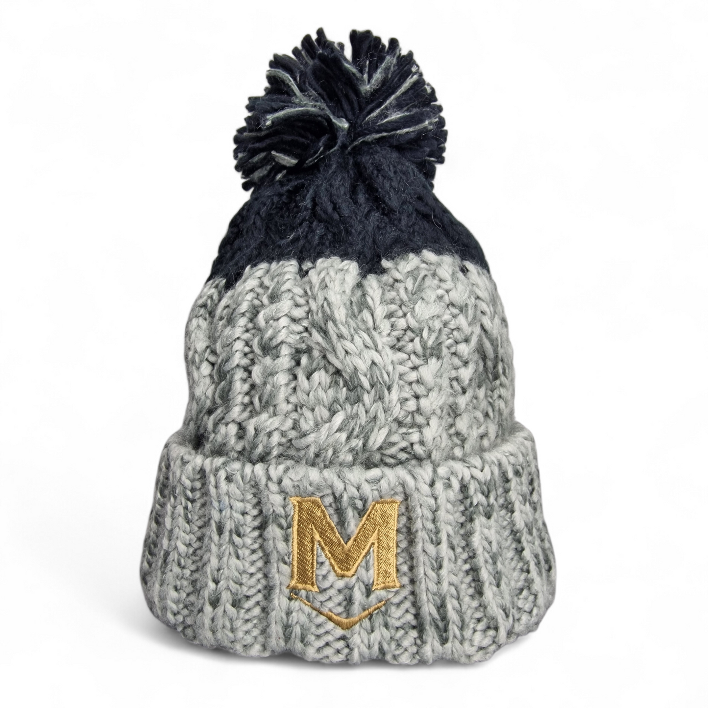 Magnum 'M' Beanie - Black/Grey
