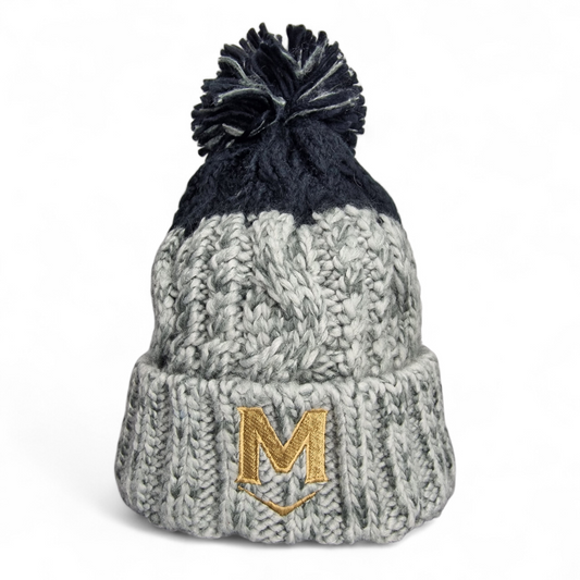 Magnum 'M' Beanie - Black/Grey