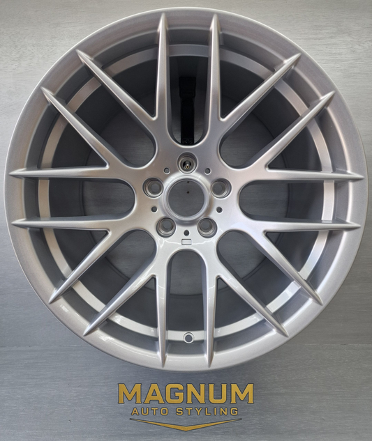 19" Staggered Deep Concave M359 Style - 10J / 11J - Quartz Silver