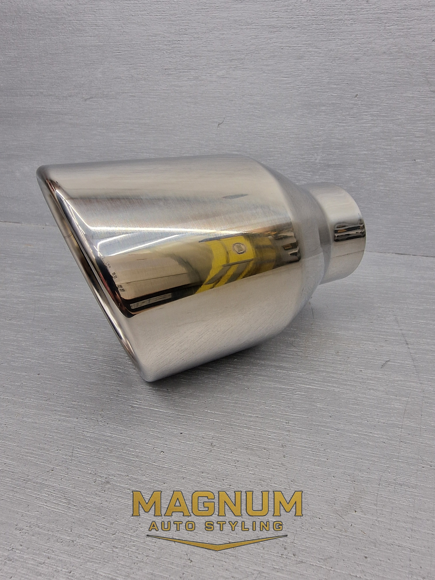4" Round Slash Cut Rolled Tip Universal Exhaust Tip