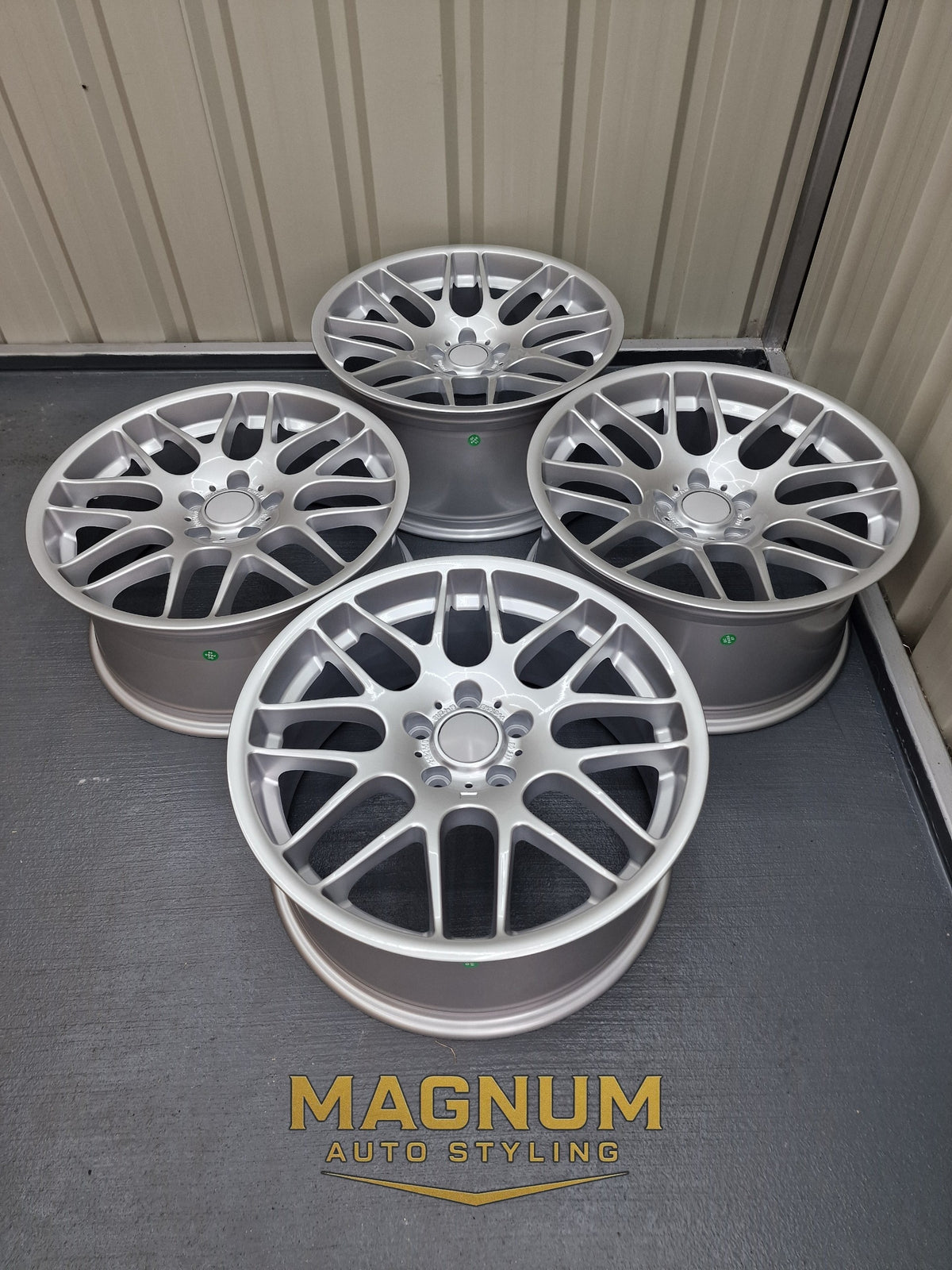 19" Staggered Deep Concave CSL Style - Bright Silver