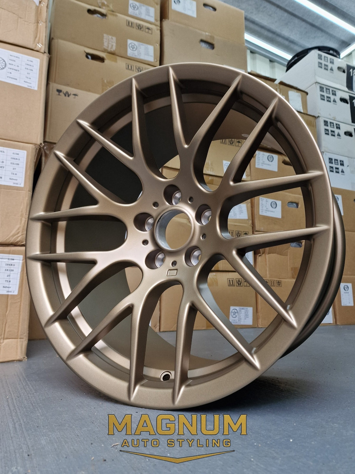 19" Staggered Deep Concave M359 Style - Satin Bronze