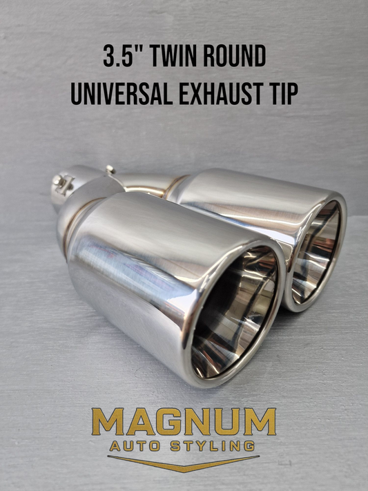 3.5" Twin Round Universal Exhaust Tip